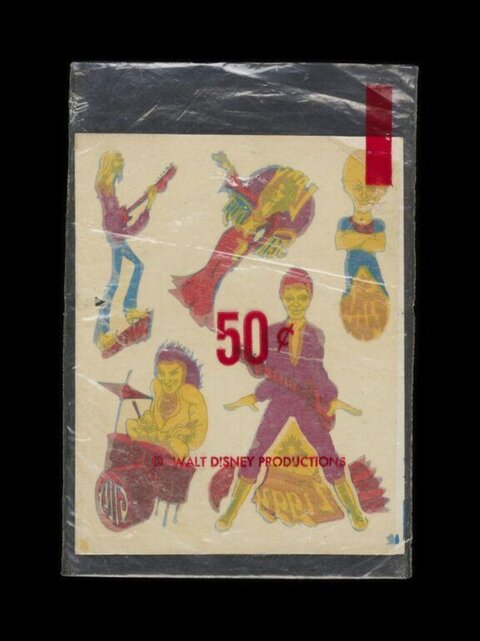 Vintage Disney Rock Band Tattoo Sheet