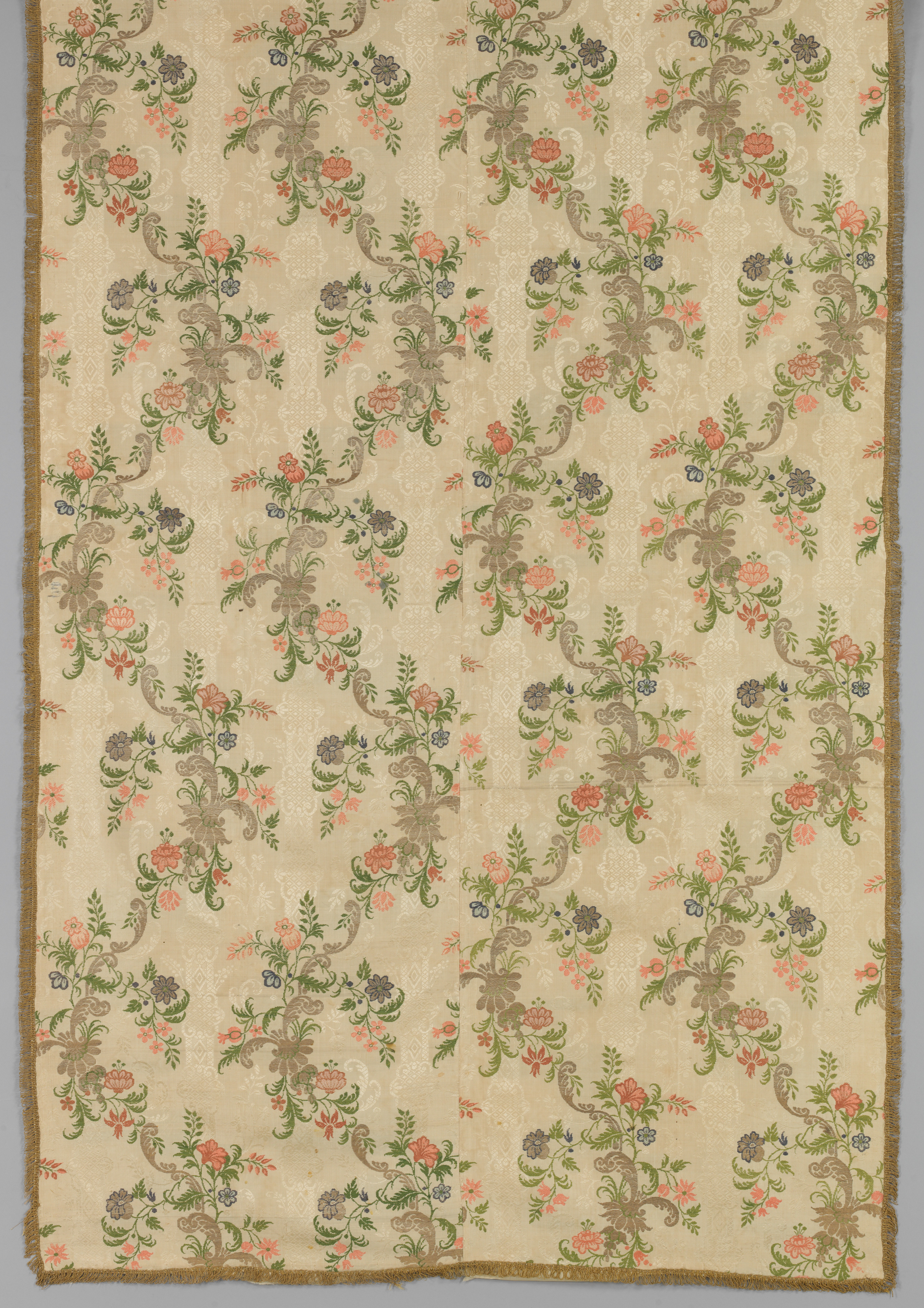 Vintage Floral Printed Textile