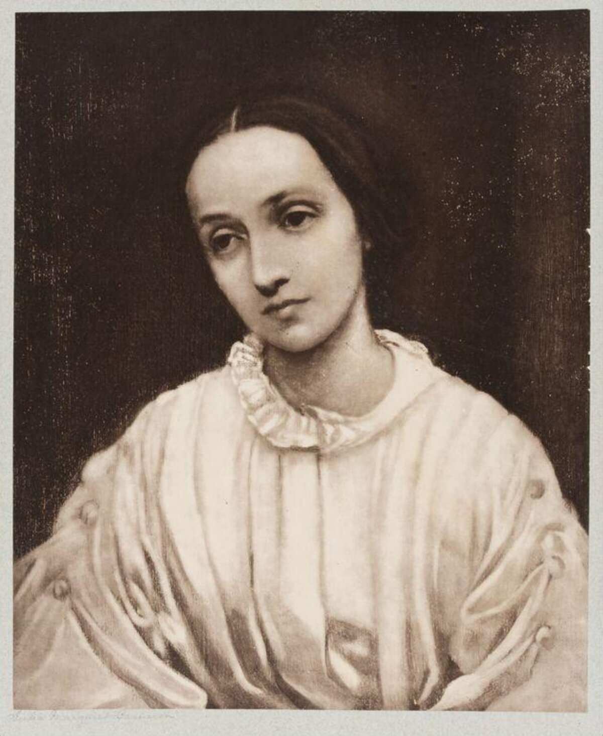 Bust Portrait of 19th Century Woman