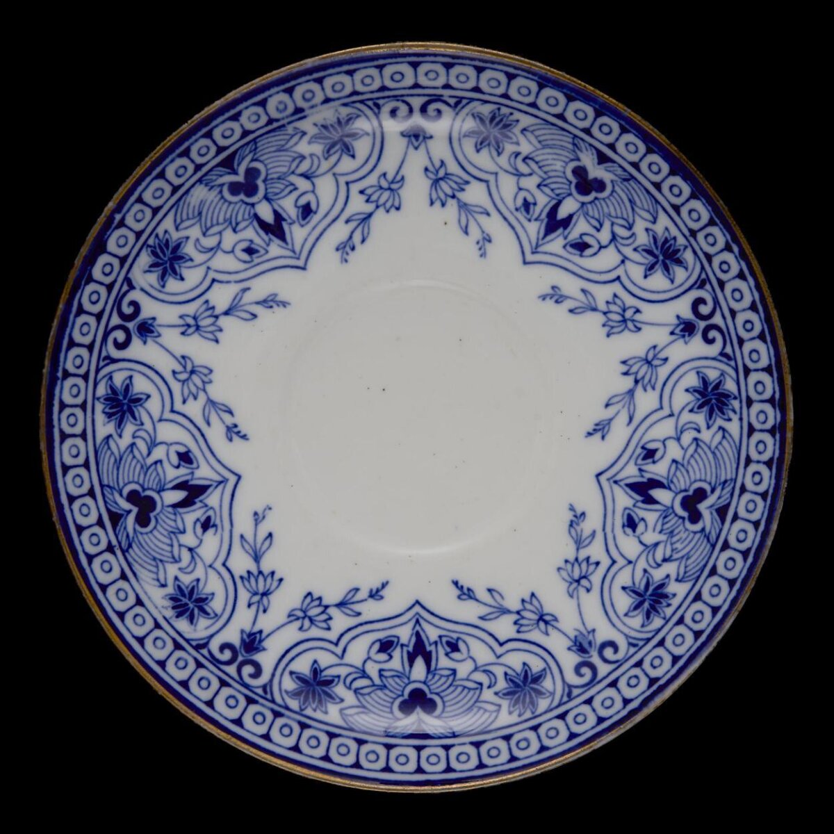 Blue and White Porcelain Plate