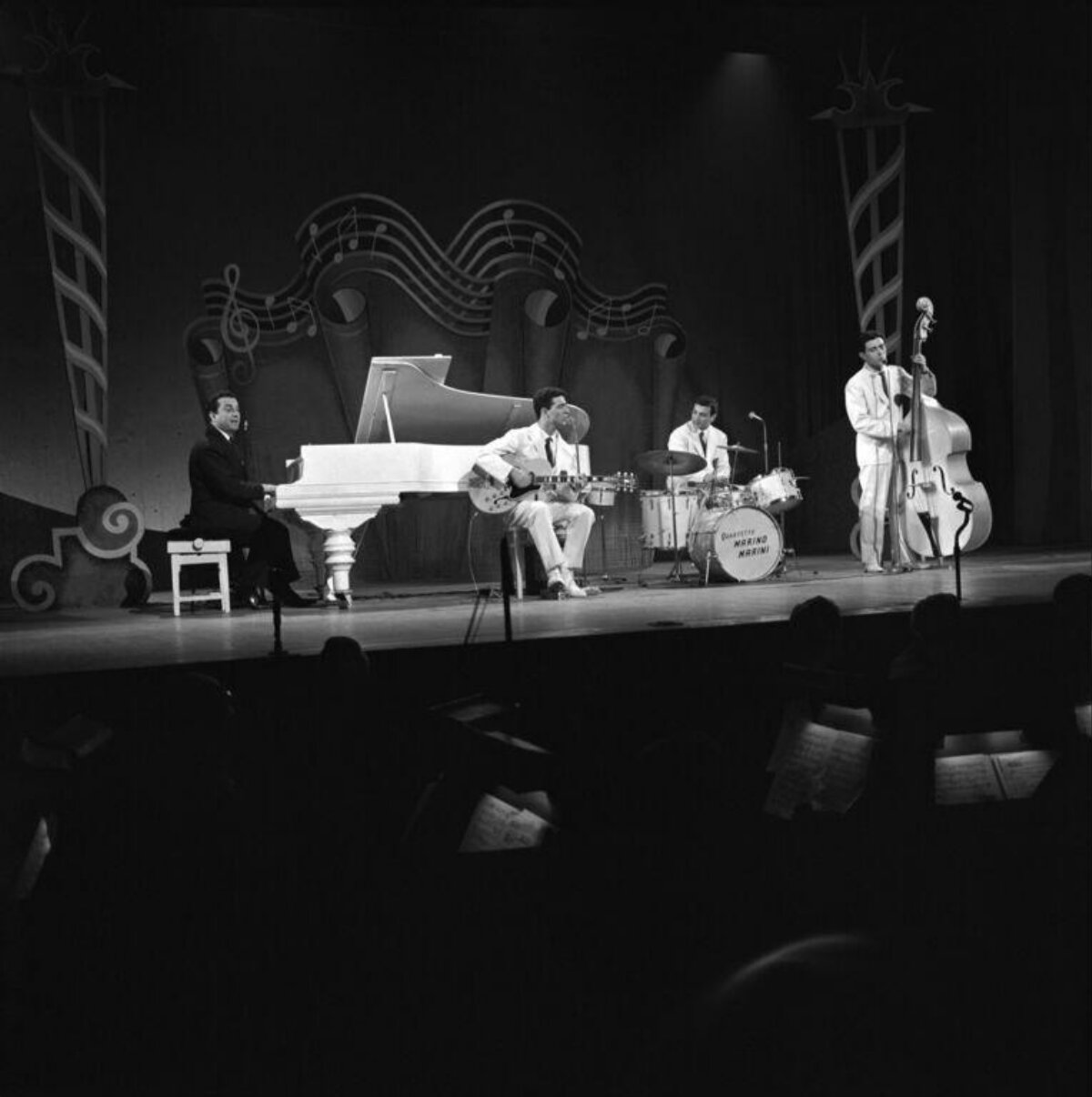 Jazz Quartet Performing on Stage