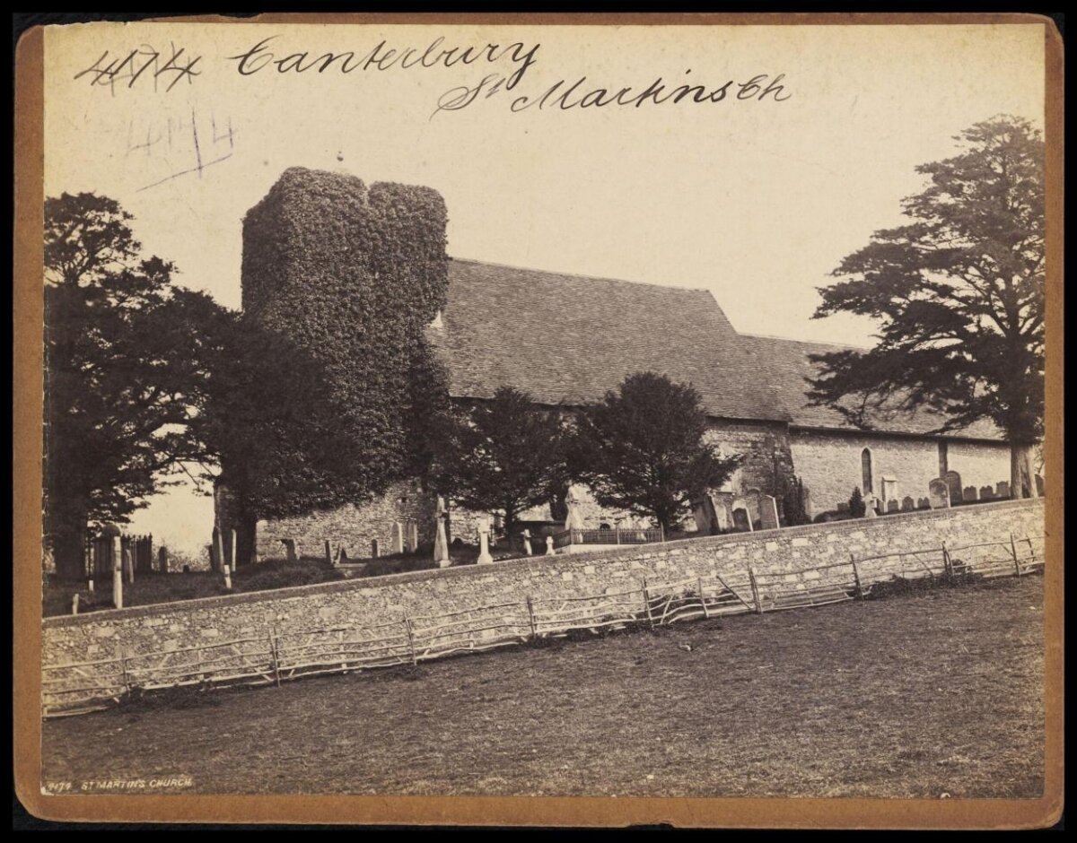 Old Photo of St Martin's Church Canterbury