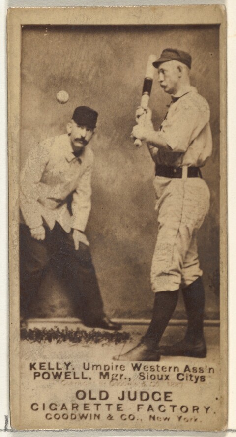 Vintage Old Judge Baseball Cigarette Card