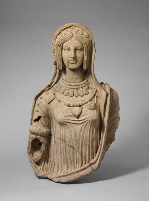 Ancient Terracotta Female Bust