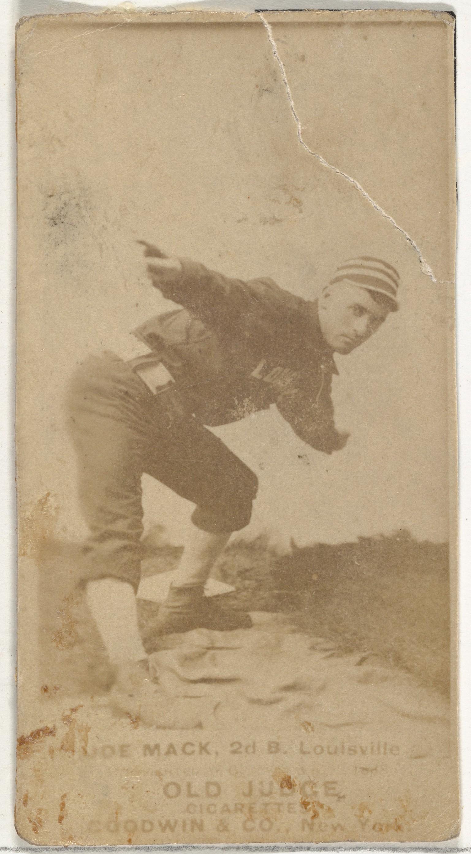Vintage Joe Mack Baseball Cigarette Card
