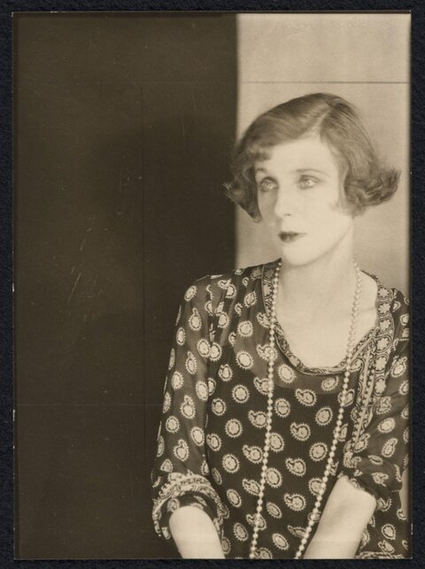 Vintage Portrait of 1920s Flapper Woman