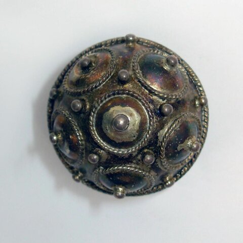 Antique Ornate Silver Button