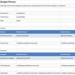 Budget Planner