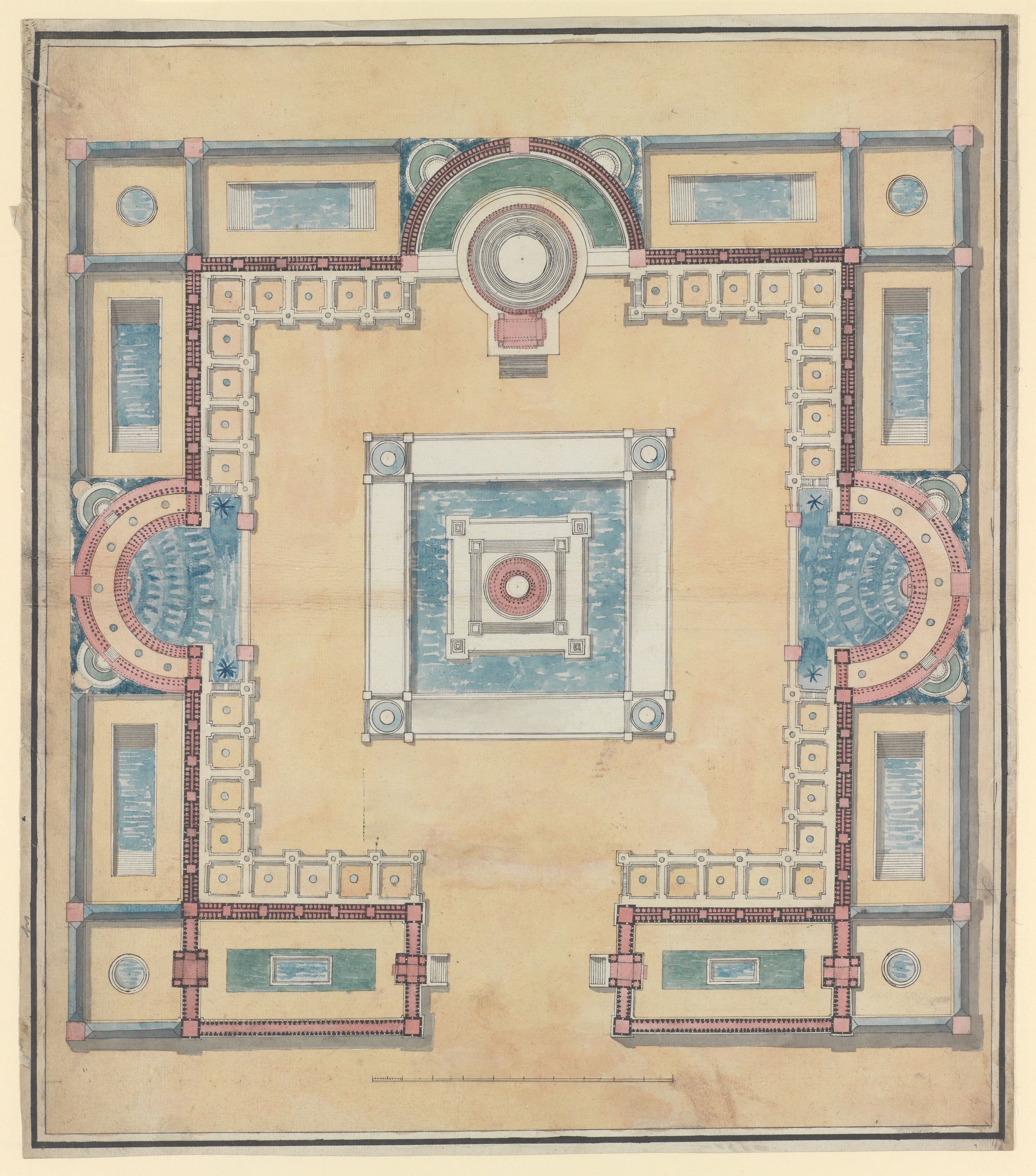 Formal Classical Garden Plan