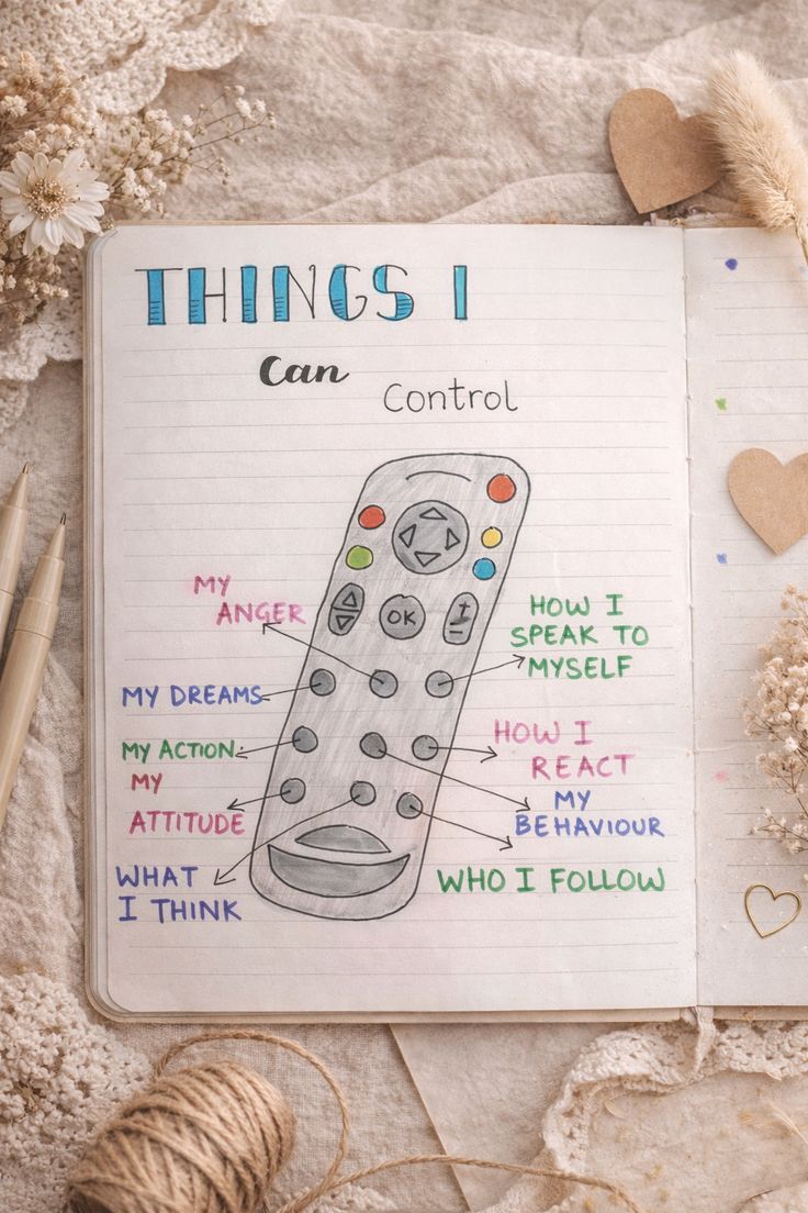 Things I Can Control Journal Page