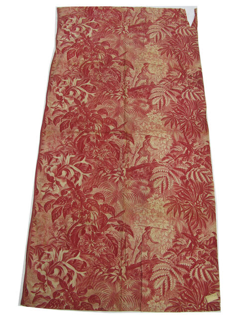 Red Jungle Hunter Print Fabric