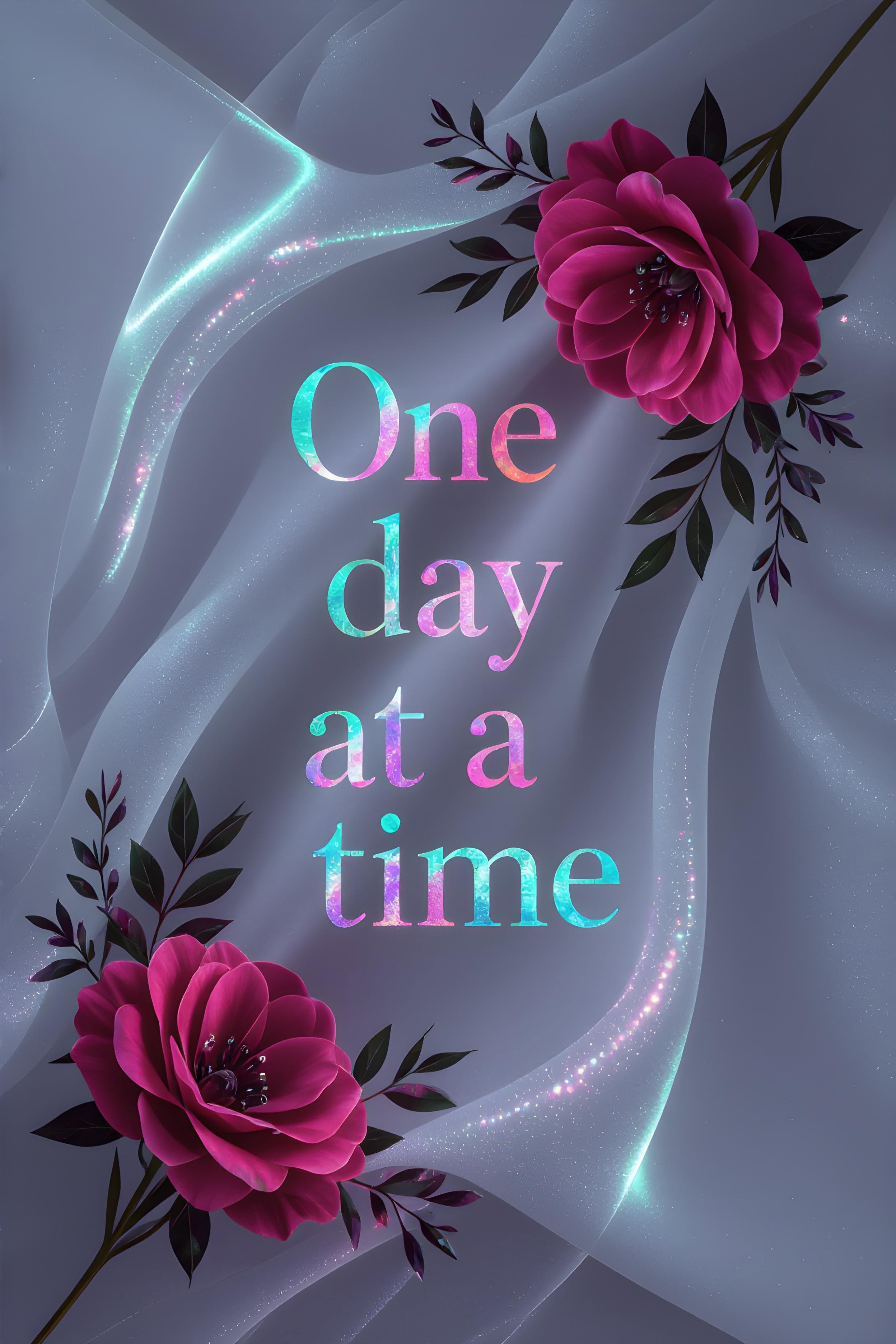 One Day At A Time Inspirational Quote