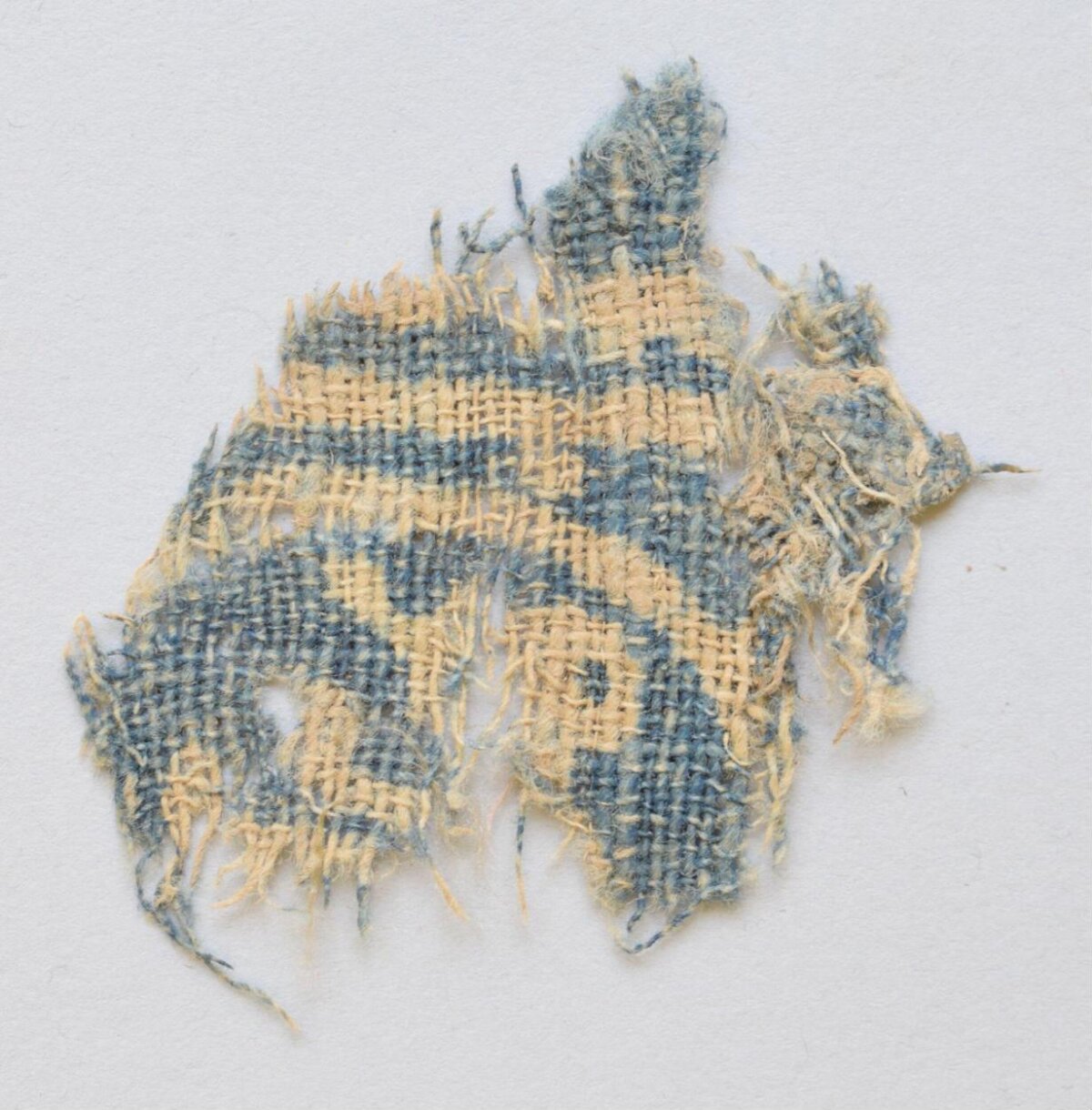 Frayed Antique Textile Fragment