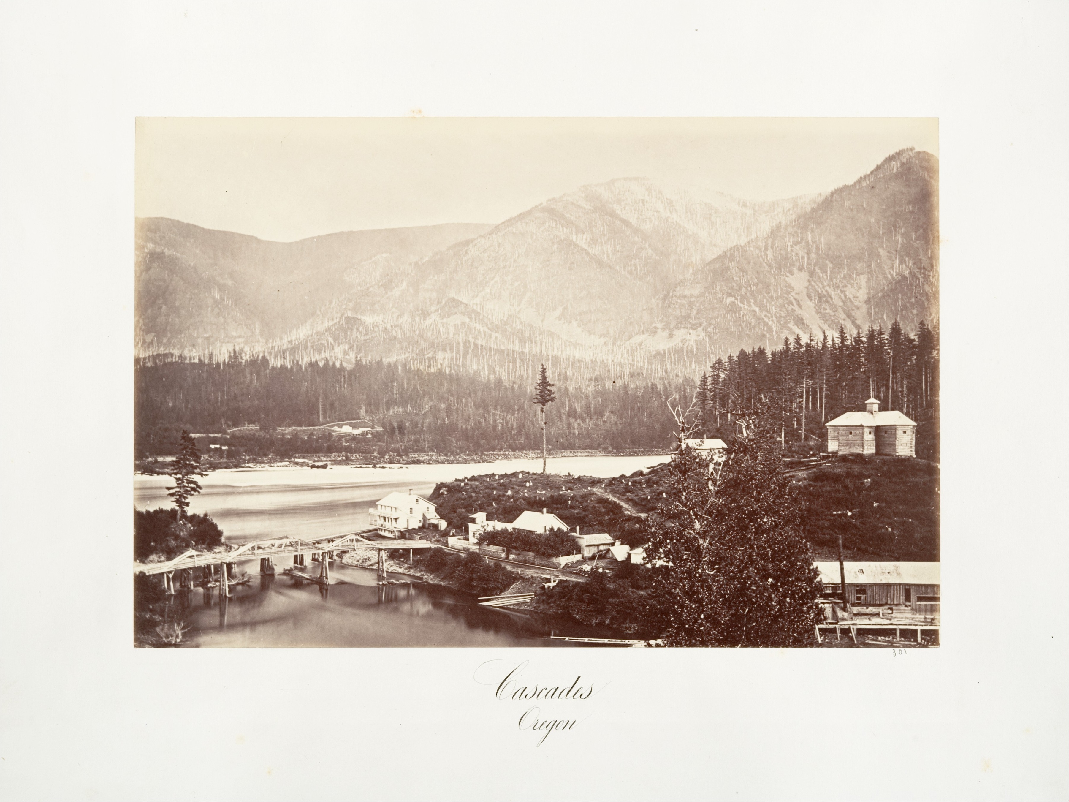Cascades Oregon Riverside Landscape