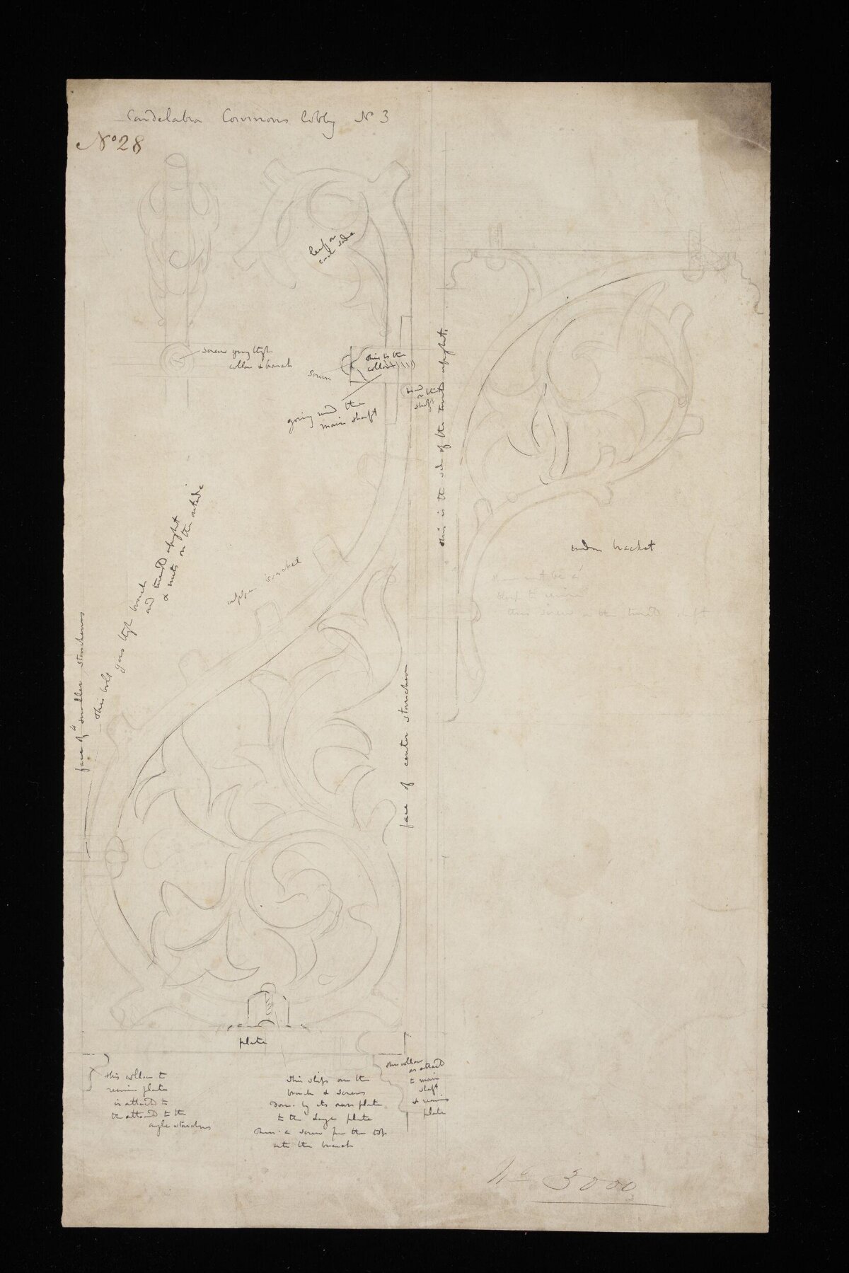 Candelabra Design Sketch