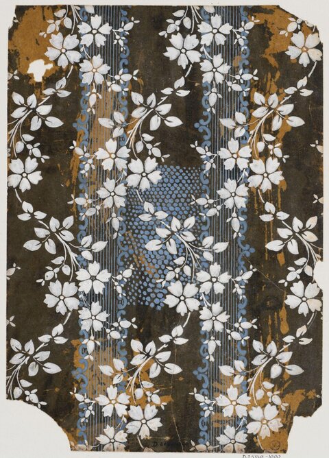 Vintage White Floral Textile Pattern