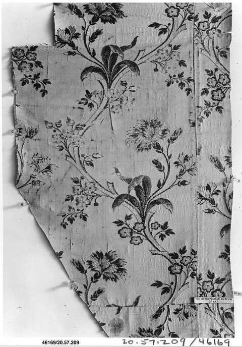 Antique Floral Textile Fragment