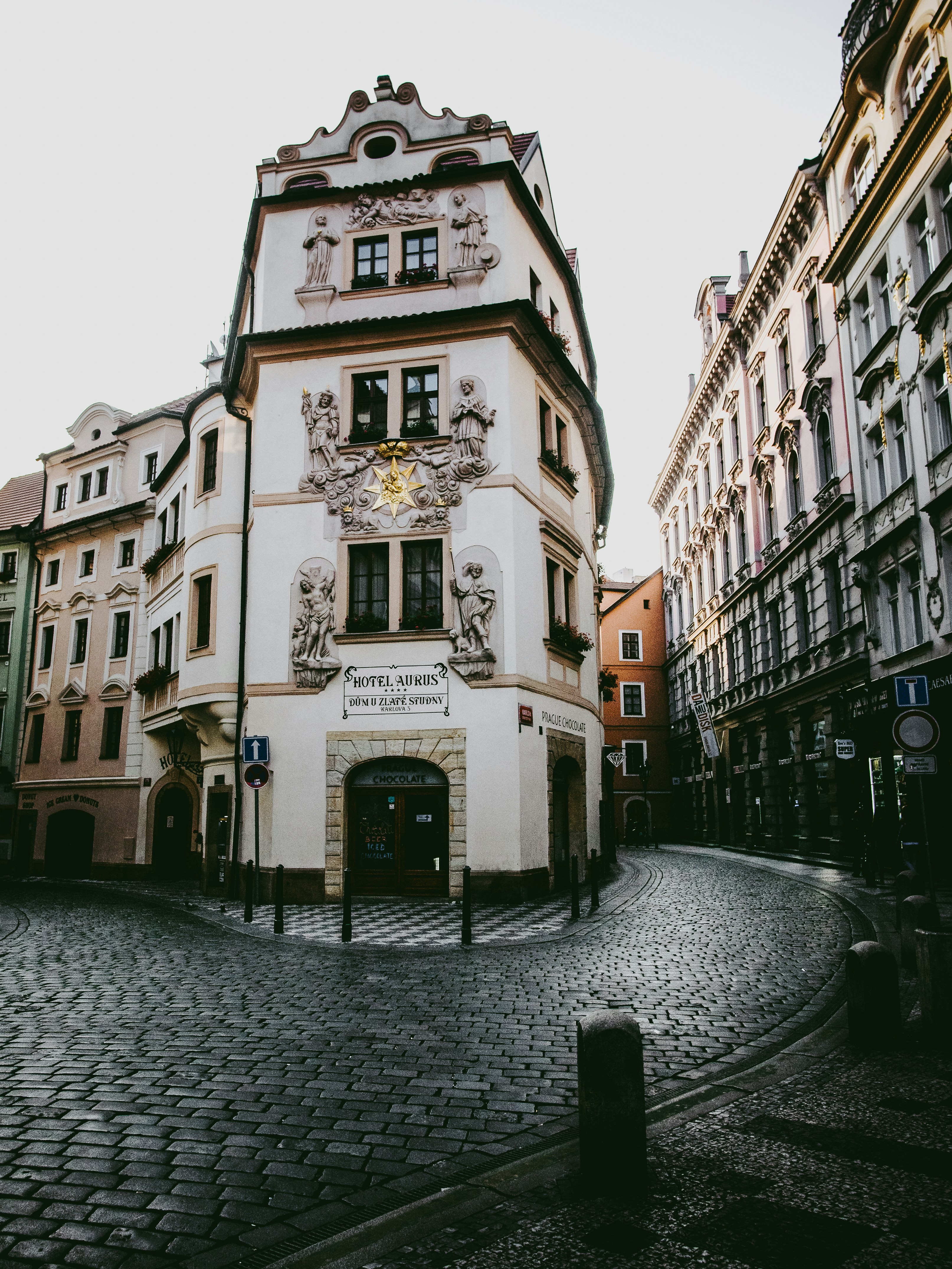 Historic Corner Hotel in Prague