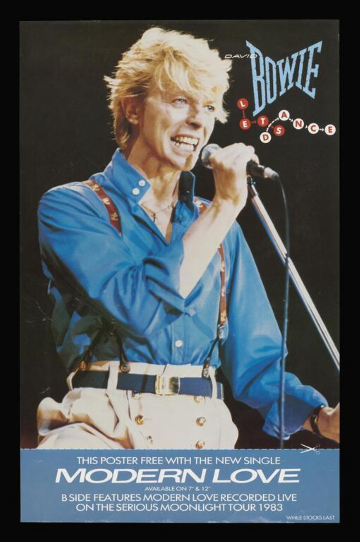 David Bowie Modern Love Promo Poster