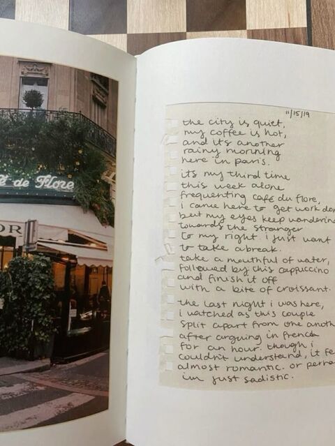 Paris Cafe Journal Entry