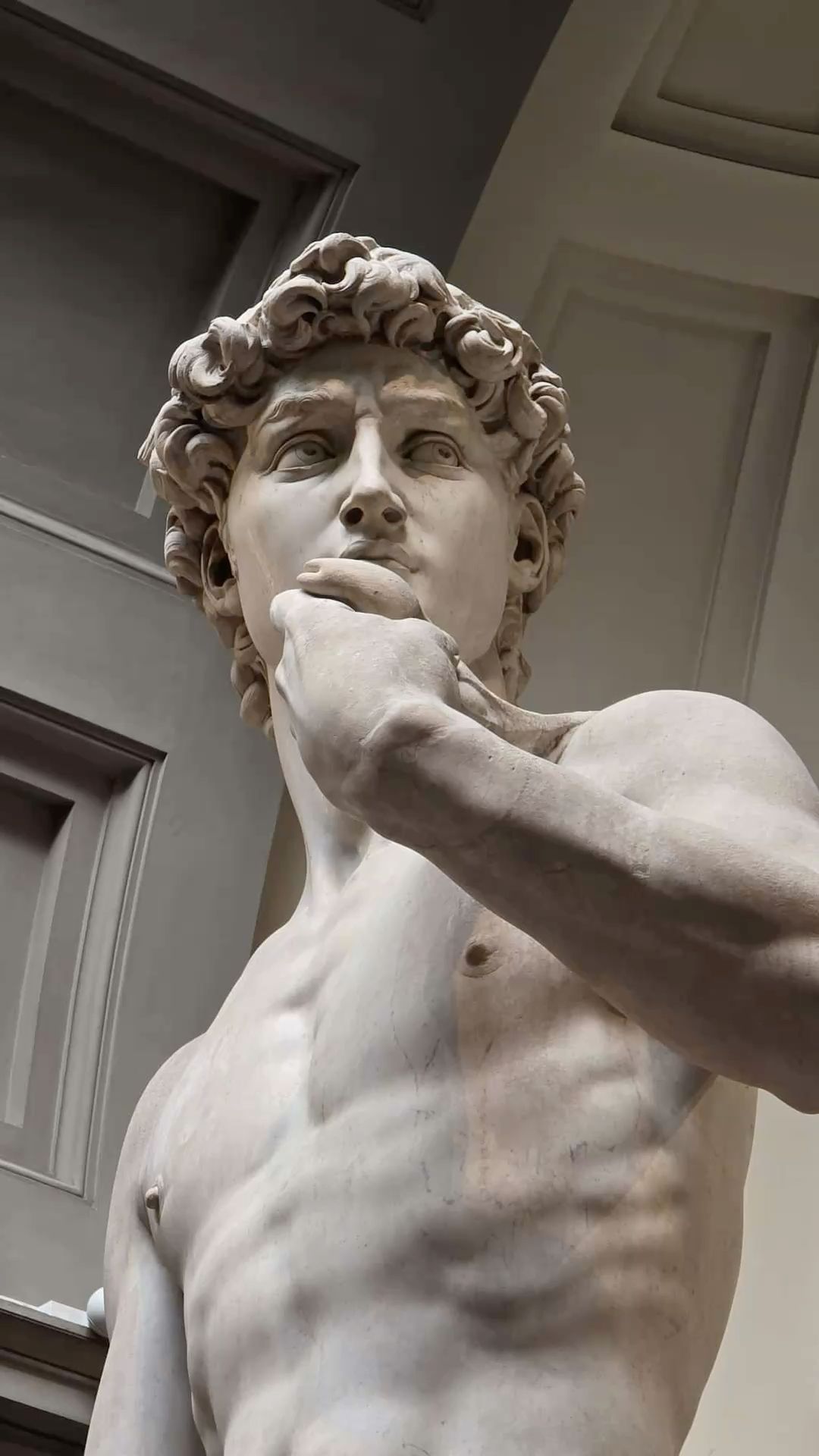 Close Up of Michelangelo's David Statue