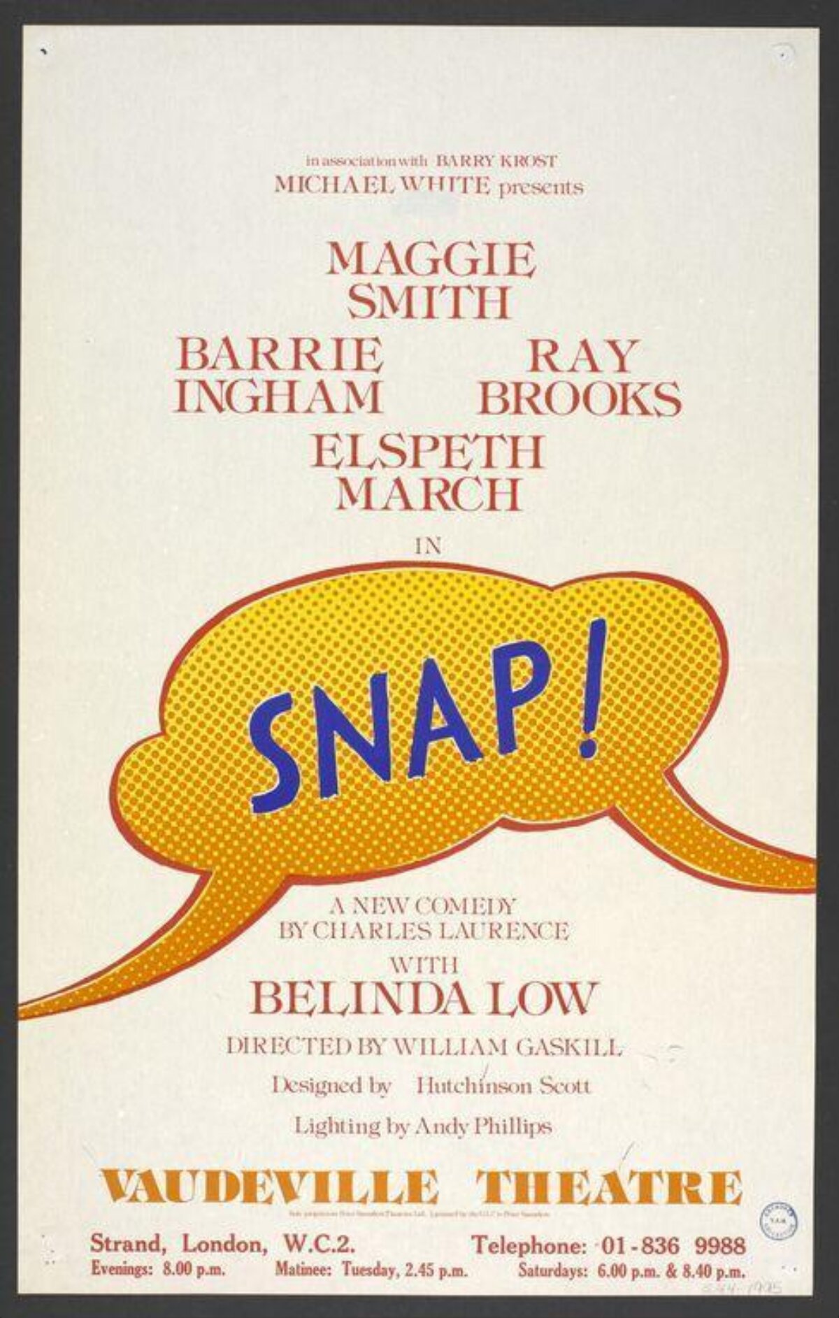 Snap! Comedy Play Theatre Poster