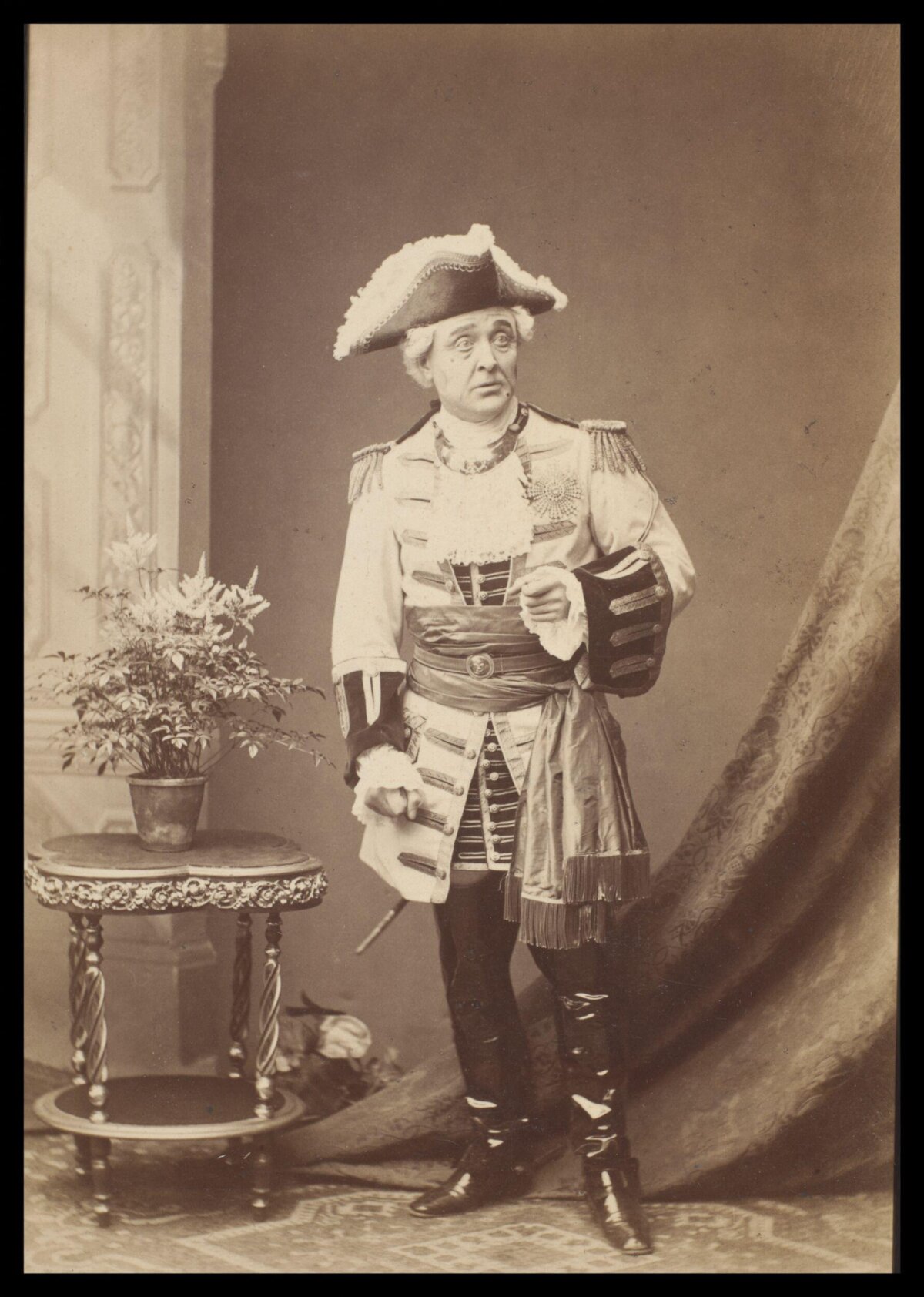 Actor in 18th Century Naval Officer Costume