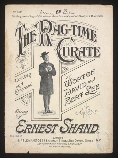The Rag-Time Curate Sheet Music Cover