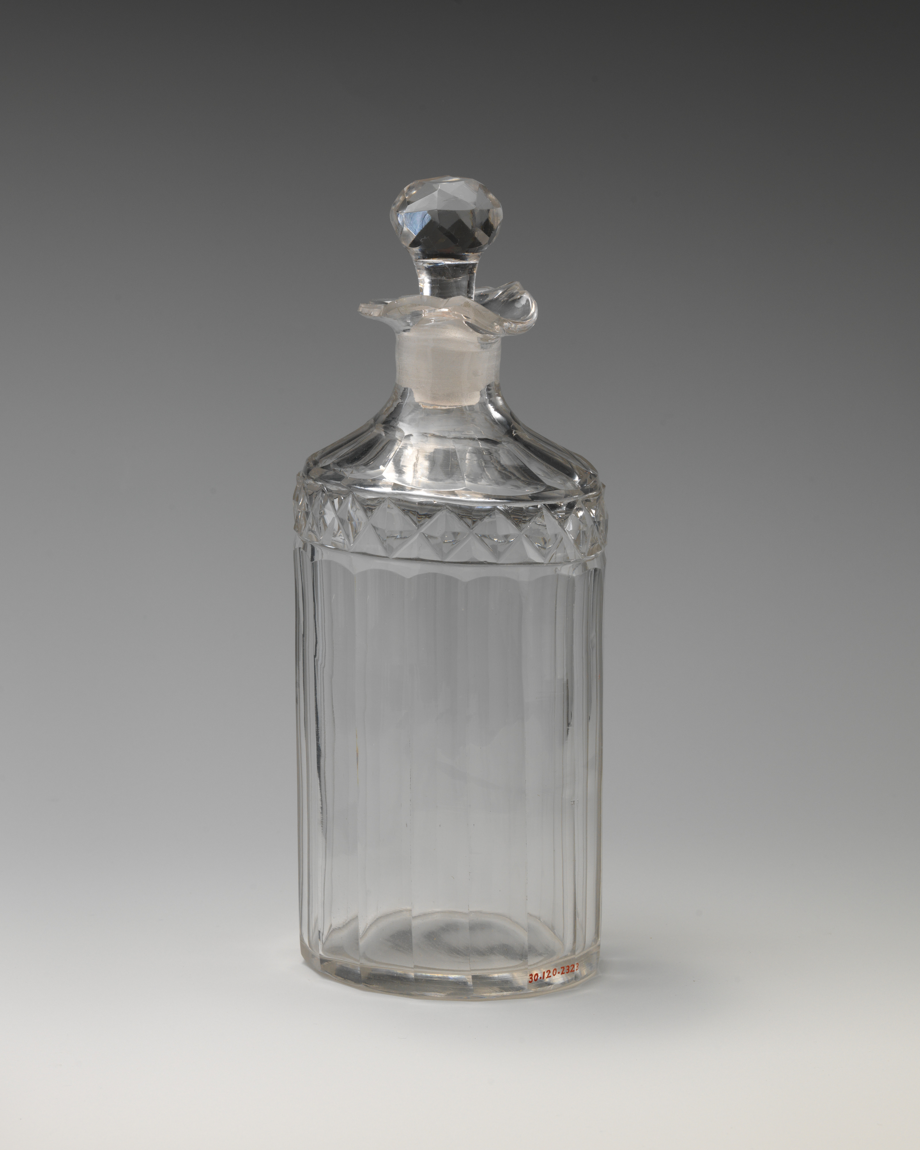 Clear Cut Glass Decanter