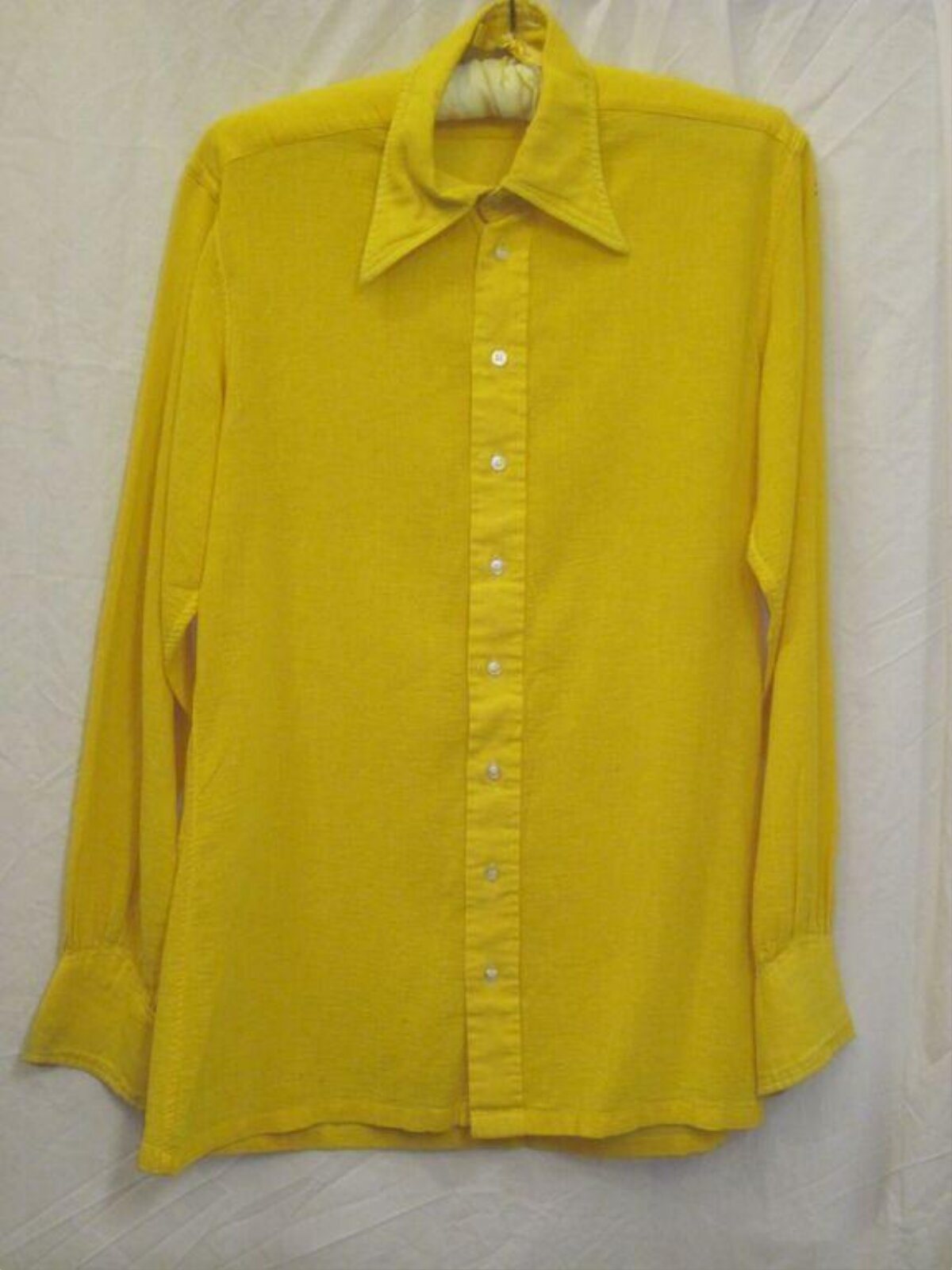 Yellow Long Sleeve Button Up Shirt