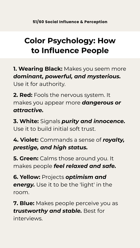 Color Psychology Guide to Influence People