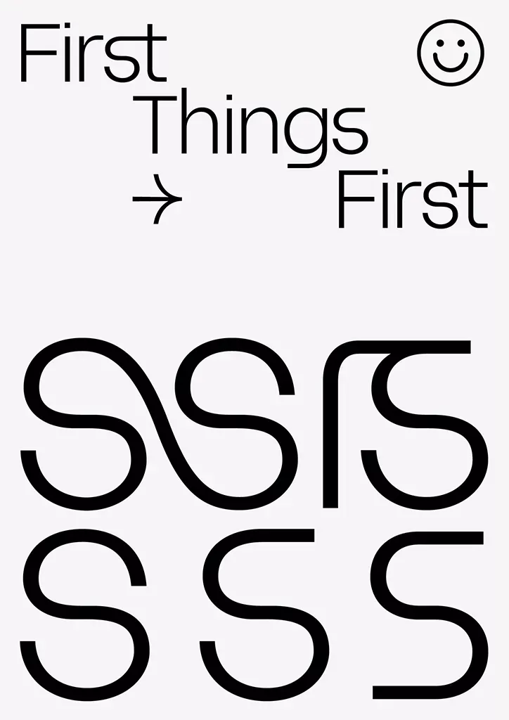First Things First Minimalist Poster
