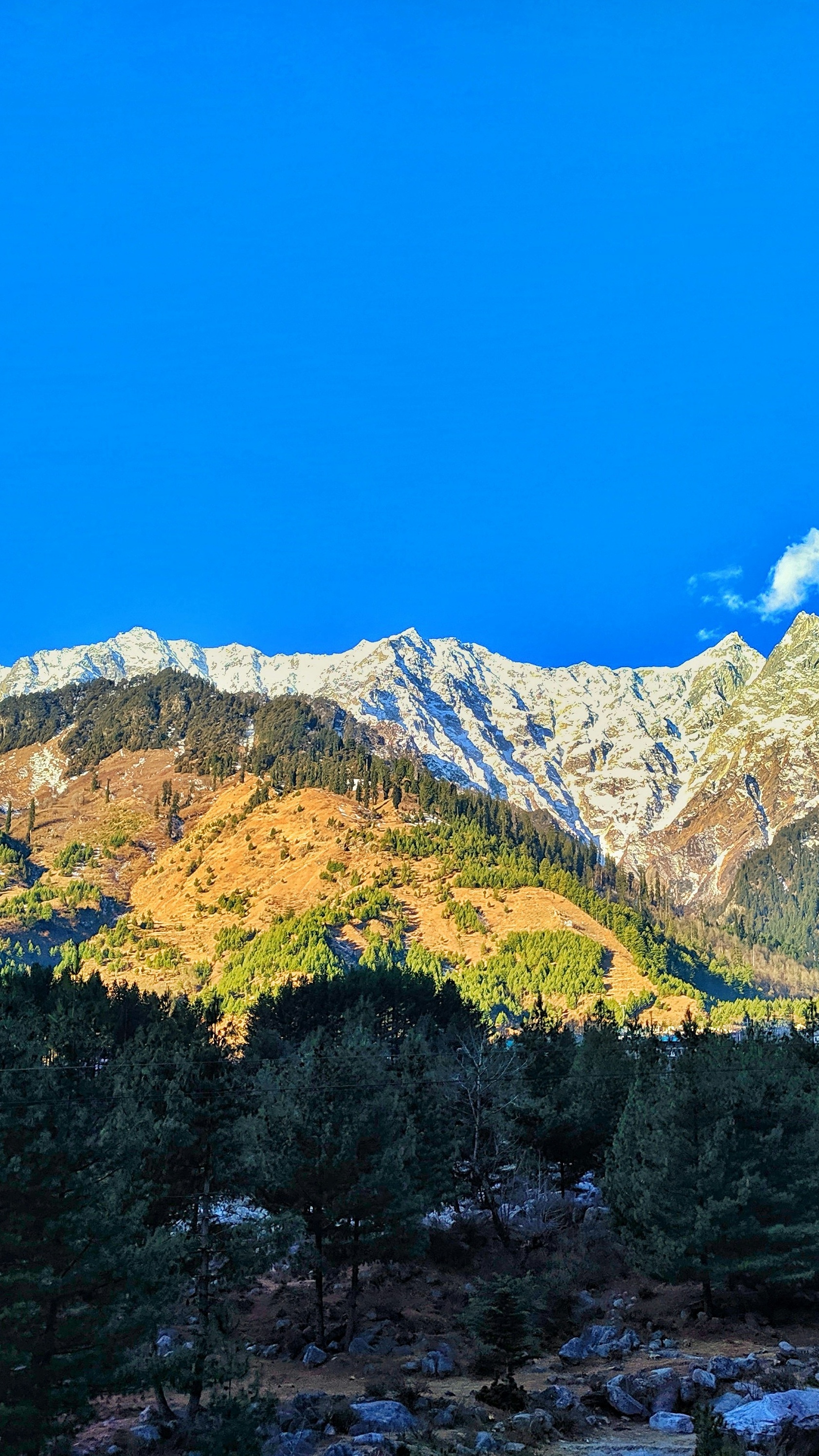 Snow Capped Mountain Landscape
