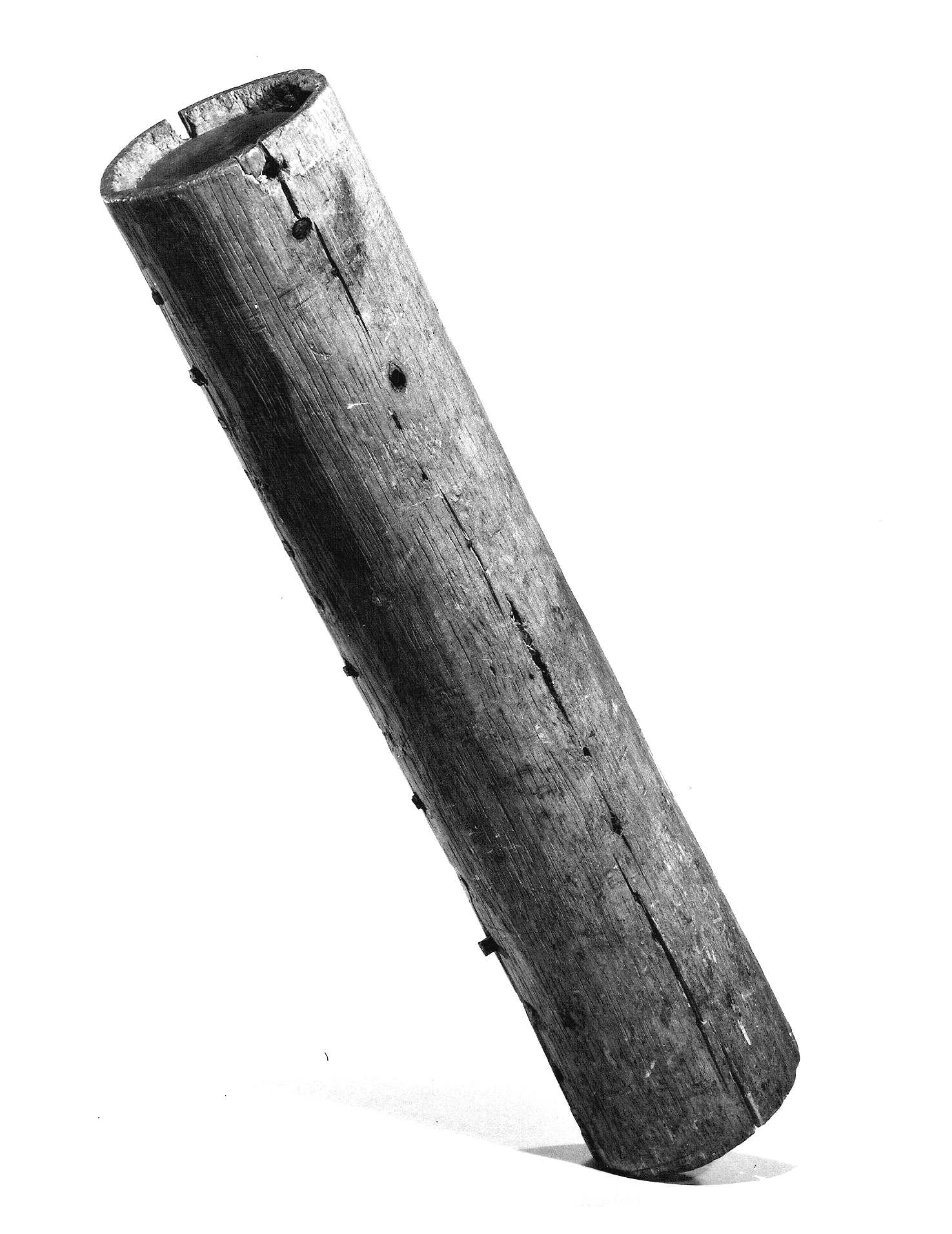 Ancient Hollow Wooden Log Artifact