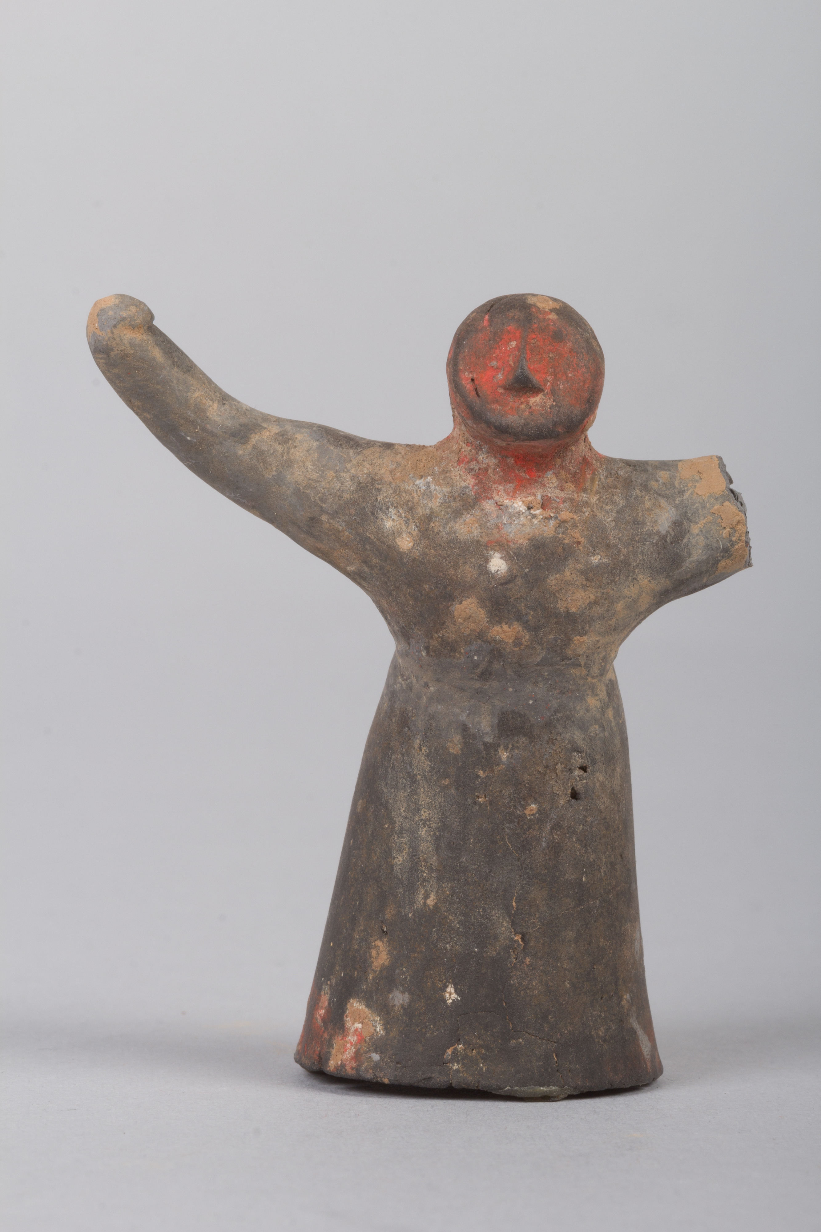 Ancient Painted Pottery Figurine