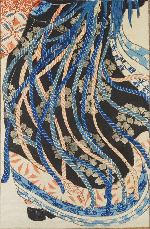 Japanese Ukiyo-e Kimono Pattern