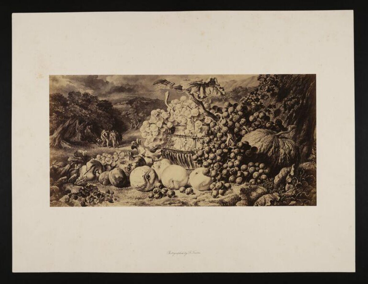 Still Life of Fruit in Landscape