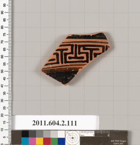 Painted Terracotta Pottery Fragment