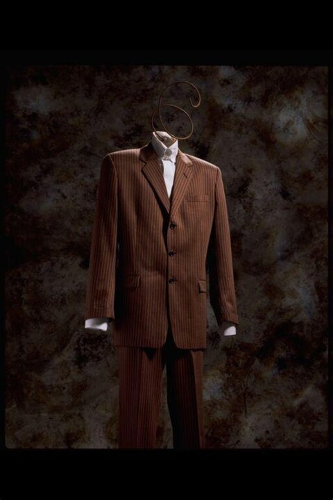 Surreal Headless Striped Suit Artwork
