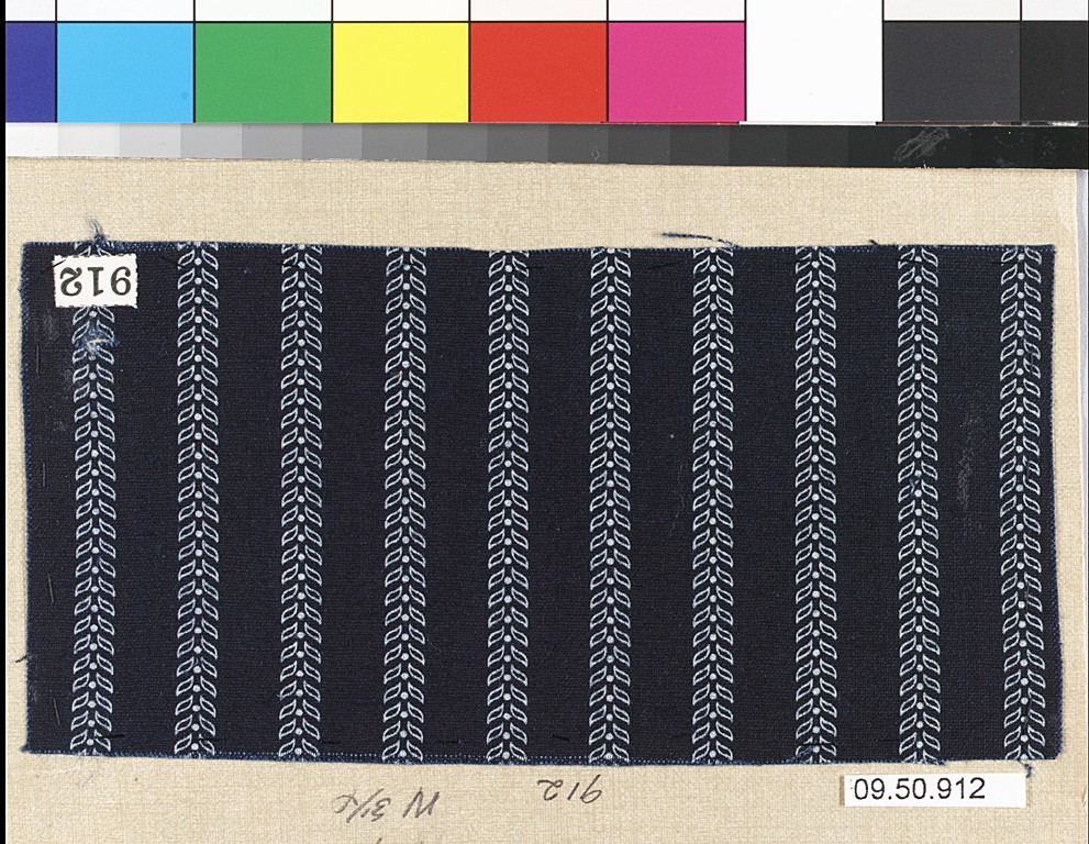 Vintage Striped Pattern Textile Sample