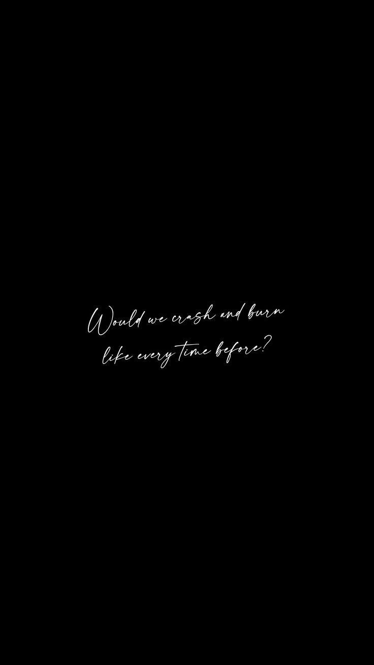 Cursive Quote on Black Background
