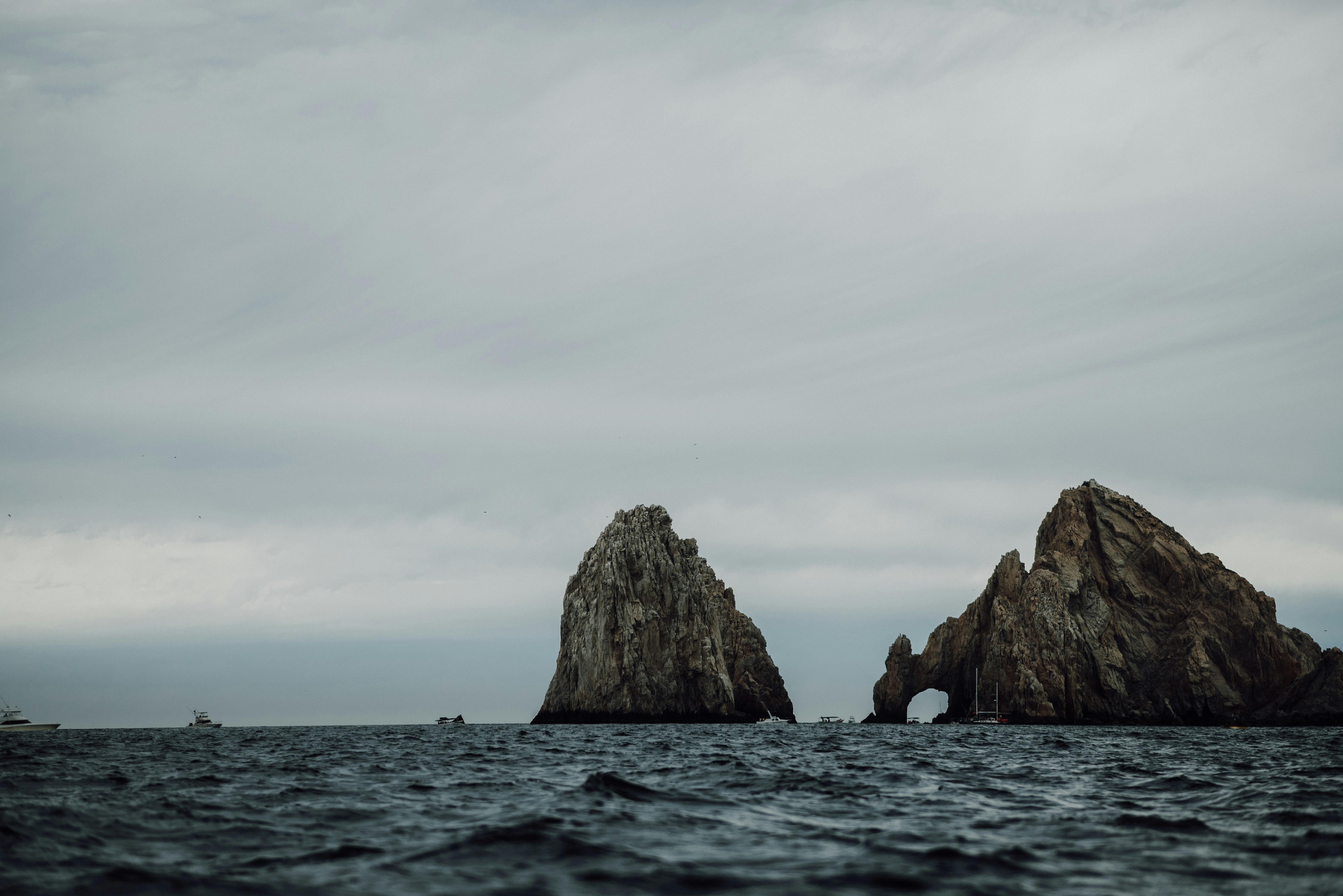 Rock Formations in Open Sea