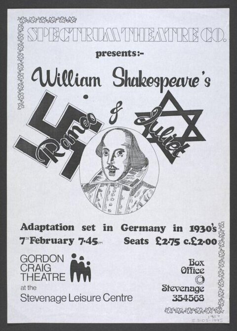 Vintage Romeo and Juliet Theatre Poster