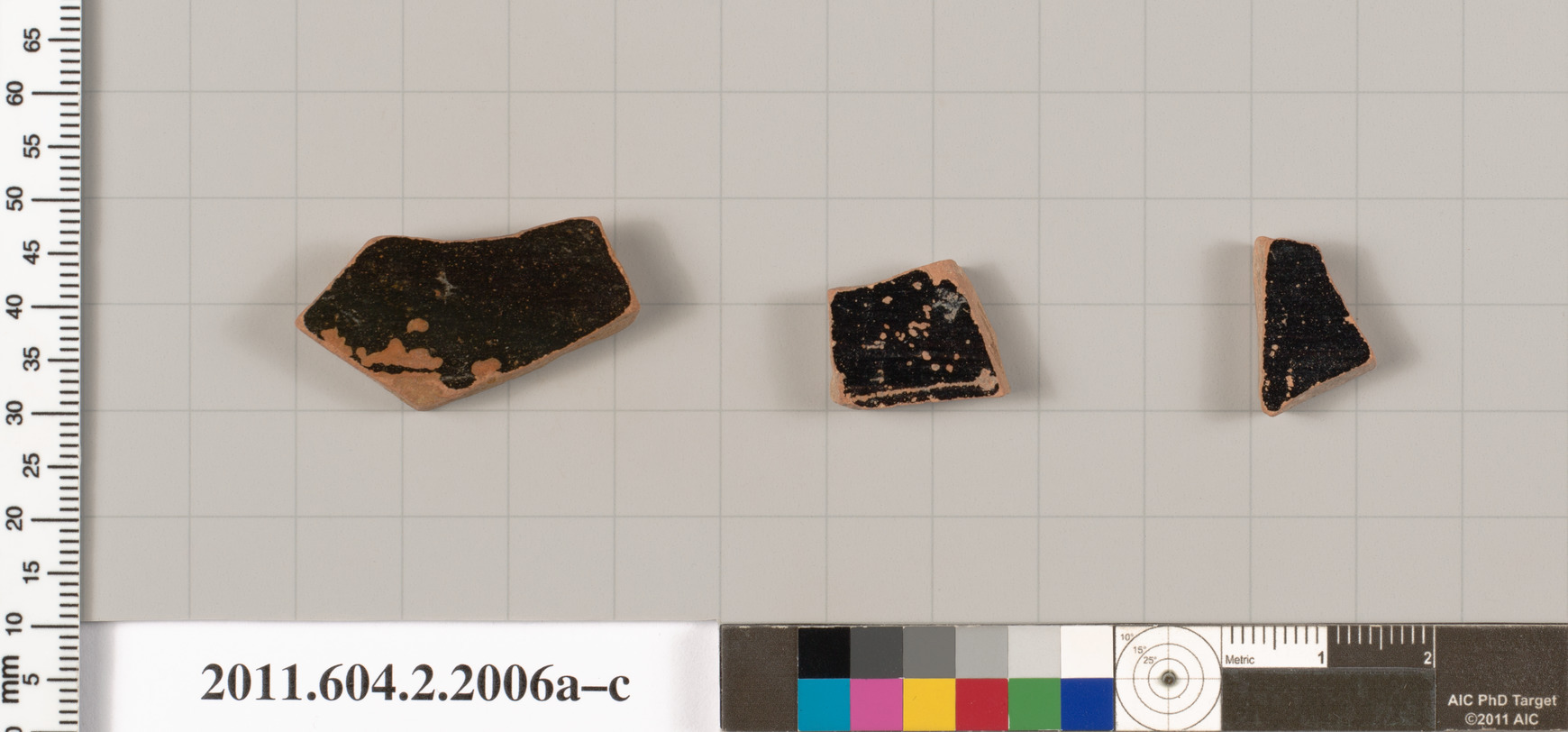 Three Ancient Pottery Fragments