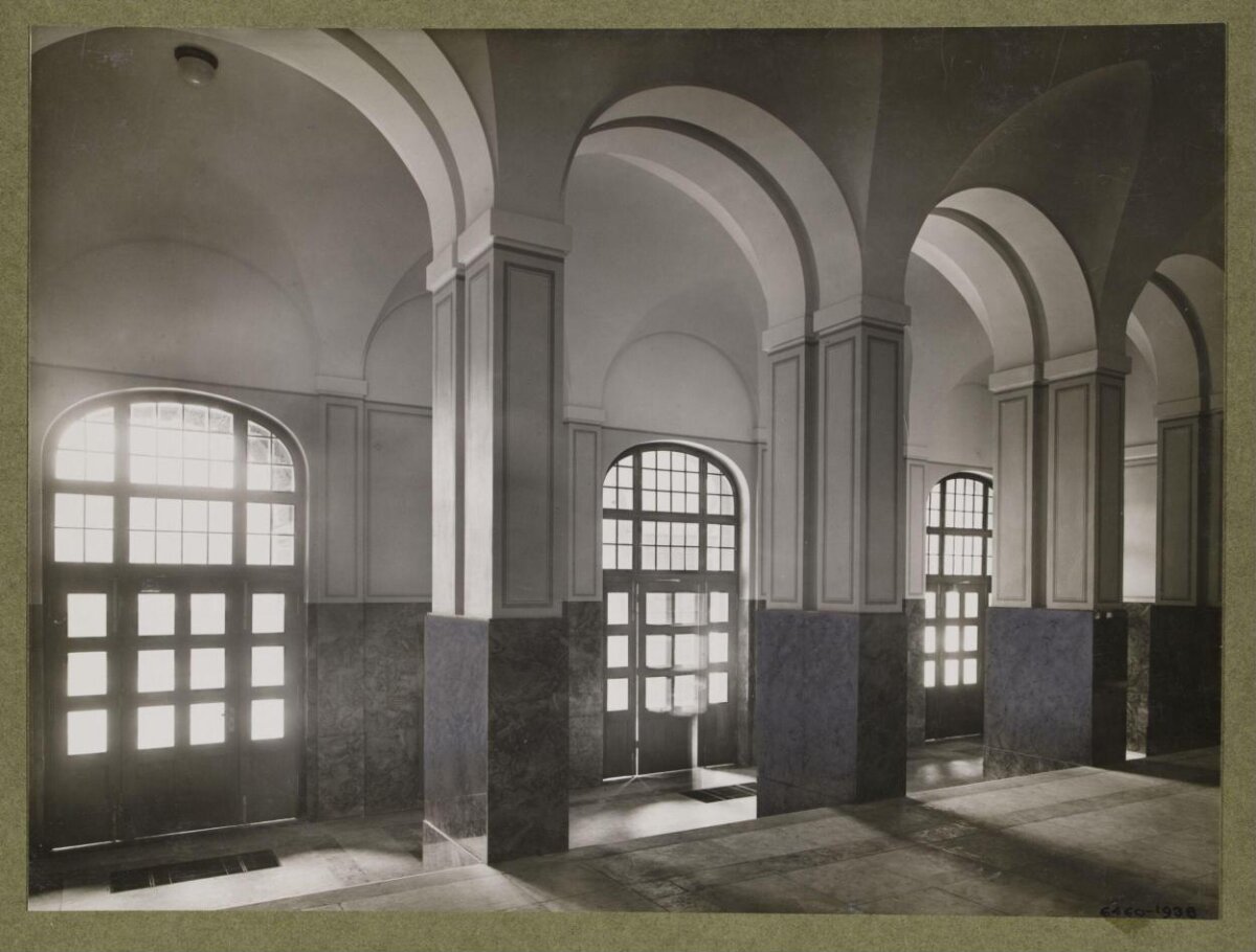 Vintage Arched Column Corridor
