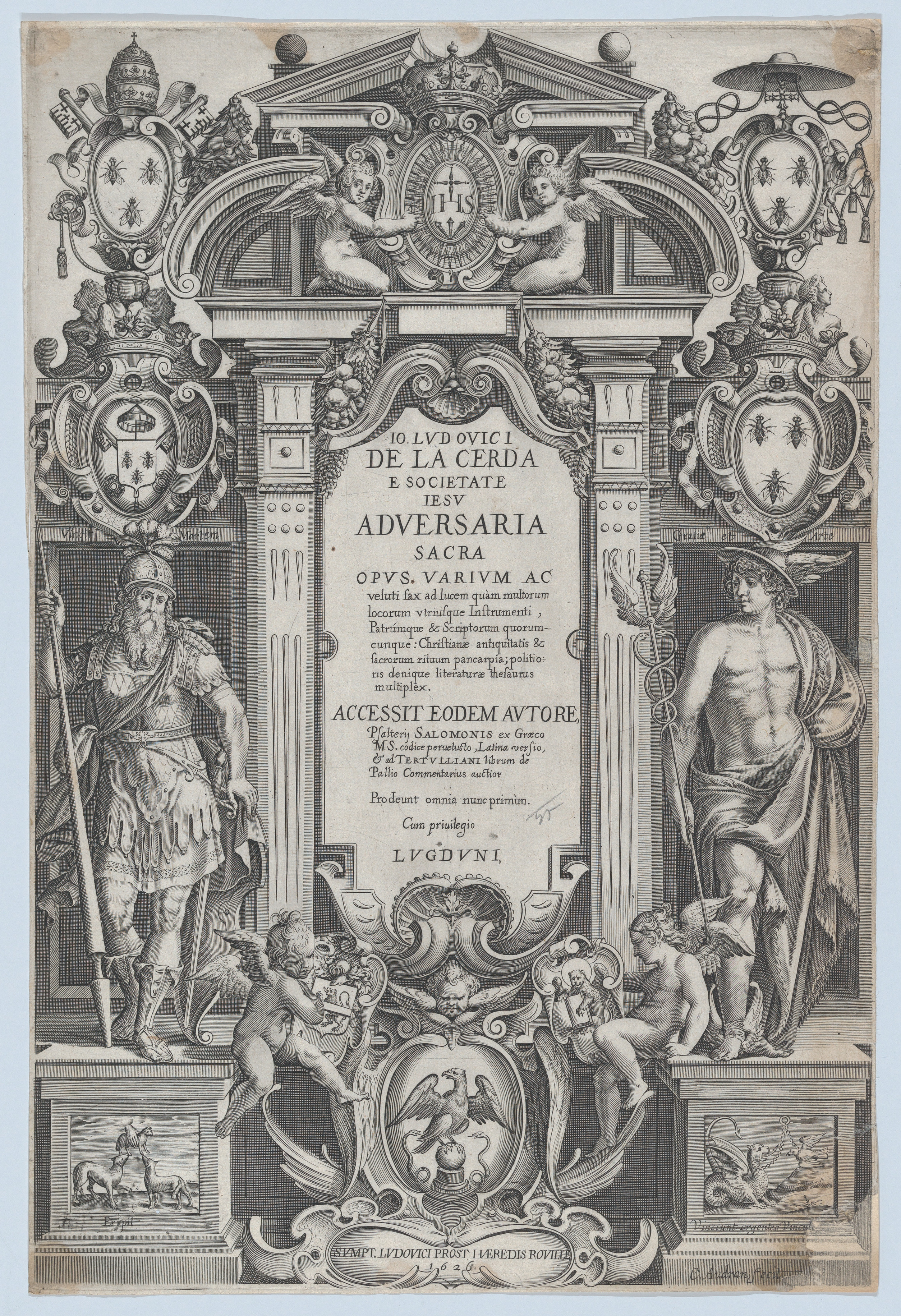 1626 Engraved Book Title Page — Book Covers
