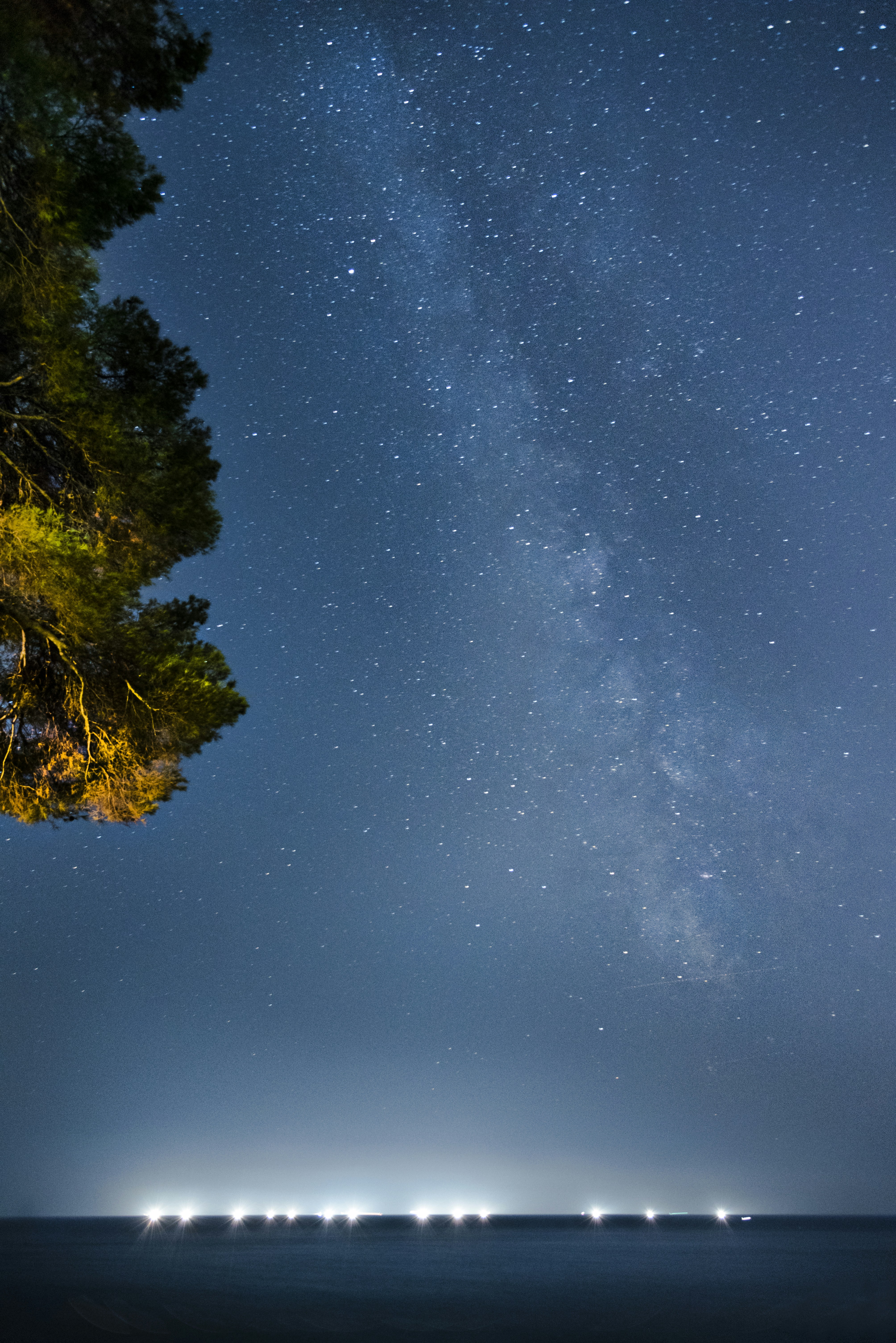 Milky Way Over Night Sea