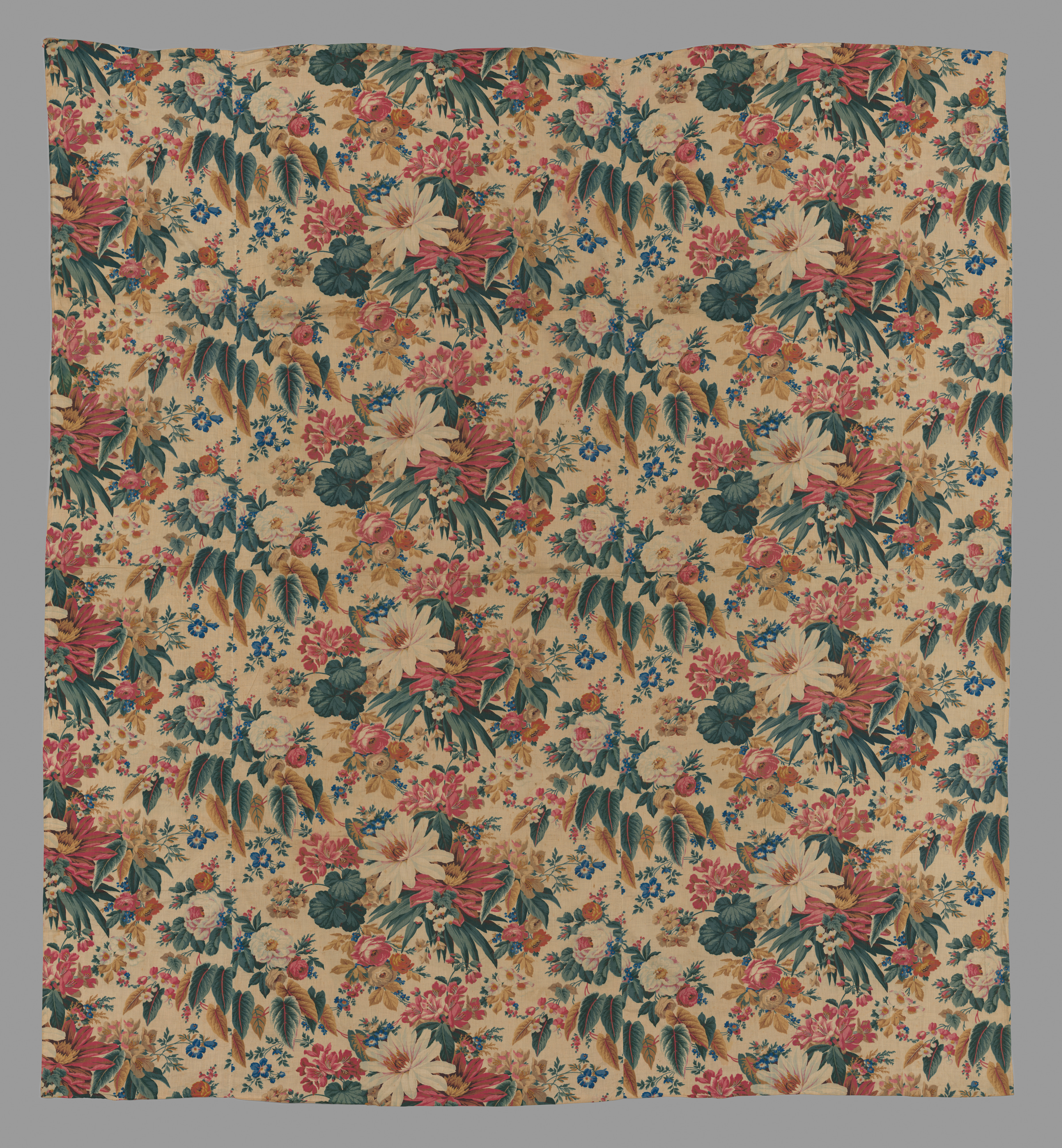 Vintage Floral Patterned Textile