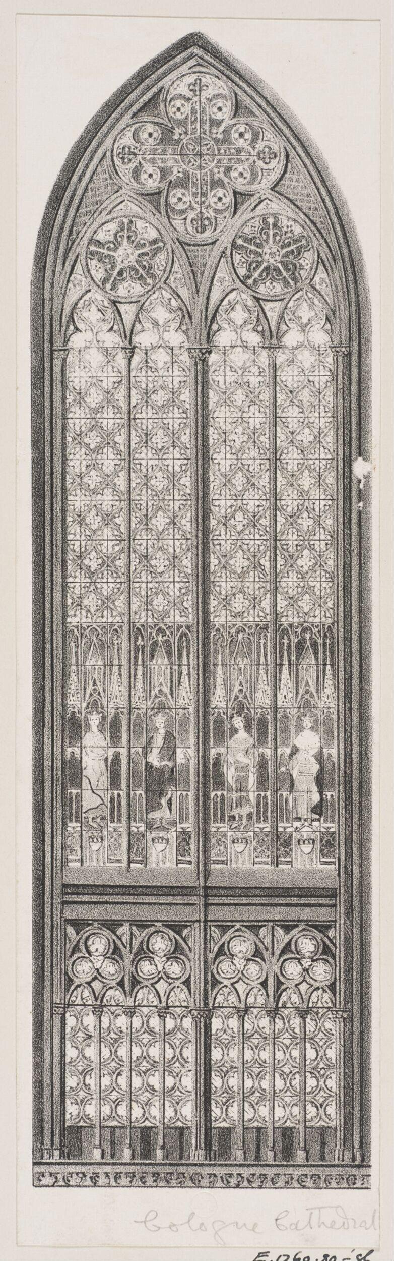 Cologne Cathedral Gothic Window Sketch