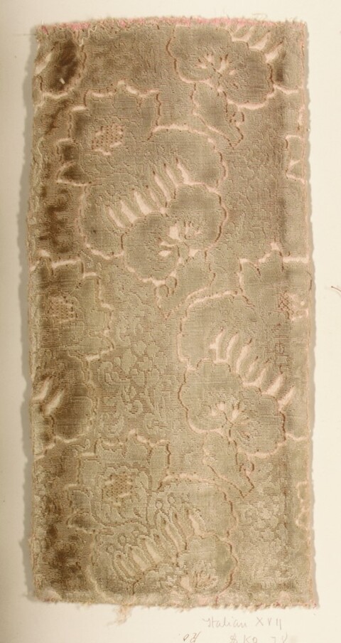 17th Century Italian Floral Textile Fragment